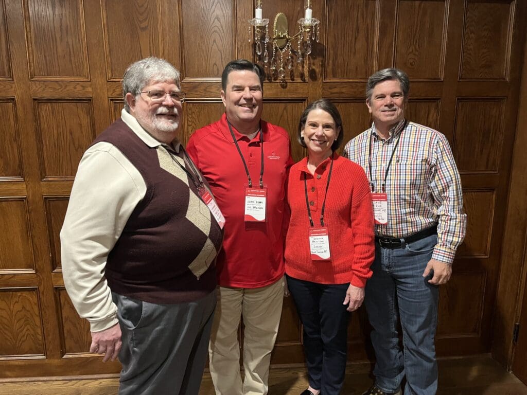Pictured left to right: Jim Eschenbrenner (Northgate Alliance Church), Chris Adams (Rosemead Graduate School of Psychology at Biola University), Deanna Harrison (Executive Director, PHN), Dave Higle (Director of Pastoral Care, PHN)
